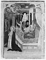 Saint Catherine of Siena Beseeching Christ to Resuscitate Her Mother, Giovanni di Paolo (Giovanni di Paolo di Grazia) (Italian, Siena 1398–1482 Siena), Tempera and gold on wood
