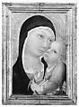 Madonna and Child, Sano di Pietro (Ansano di Pietro di Mencio) (Italian, Siena 1405–1481 Siena), Tempera on wood, gold ground