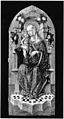 Madonna and Child Enthroned, Nicola di Maestro Antonio (Italian (active Ancona), 1472–1510) (?), Tempera on wood, gold ground