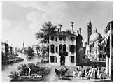 View of the Brenta, near Dolo, Giambattista Cimaroli (Italian, Venice, ca. 1687–after 1757), Oil on canvas