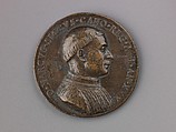 Medal:  Bust of Marco Sicco, Antonio Abondio (Italian, Trento 1538–1591 Vienna), Bronze (copper alloy with dark brown patina over warm brown patina.)