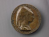 Medal:  Bust of Sigismondo Pandolfo Malatesta, Matteo de&#39; Pasti (Italian, Verona ca. 1420–after 1467 Rimini), Copper alloy with a warm brown patina.