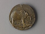 Medal:  Isotta Degli Atti, Matteo de&#39; Pasti (Italian, Verona ca. 1420–after 1467 Rimini), Copper alloy with olive green patina.