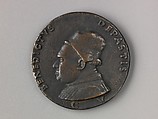 Medal:  Benedetto de Pasti, Matteo de' Pasti (Italian, Verona ca. 1420–after 1467 Rimini), Copper alloy with brown to reddish patina under a layer of black wax.