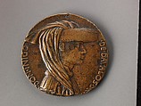 Medal:  Don Inigo d'Avalos, Pisanello (Antonio Pisano) (Italian, Pisa or Verona by 1395–1455), Copper alloy with light brown patina; pierced.