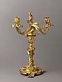 Candlestick with Two Branches, Gilt bronze., French, Paris