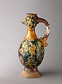 Phoenix-head ewer, Tang sancai ware, Chinese  , Tang Dynasty, Earthenware with polychrome glaze., Chinese