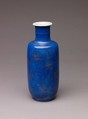 Club-shaped vase, Chinese  , Qing Dynasty, probably Kangxi period, Porcelain with 
