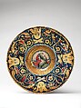 Plate (tondino), probably Maestro Giorgio Andreoli (Italian (Gubbio), active first half of 16th century), Maiolica (tin-glazed earthenware)