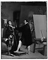 Aretino in the Studio of Tintoretto, Jean Auguste Dominique Ingres (French, Montauban 1780–1867 Paris), Oil on canvas