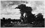 Landscape with Cattle at Limousin, Jules Dupré (French, Nantes 1811–1889 L'Isle-Adam), Oil on canvas