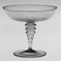 Wineglass, Colorless (slightly gray) nonlead glass. Blown., Italian (Venice)