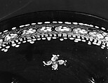Armorial tazza, Colorless (slightly gray) nonlead glass.  Blown, enameled, gilt., Italian (Venice)