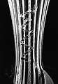 Boot glass, Colorless (slightly tan) and opaque white nonlead glass. Blown, "vetro a retorti", trailed, applied and impressed parts, gilt., Venetian or façon de Venise, probably south Lowlands or Germany