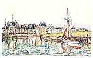 Le Croisic, Paul Signac (French, Paris 1863–1935 Paris), Watercolor over graphite and black chalk