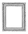 Ovolo frame, Oak. Pine feather keys., French