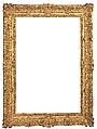 Ogee frame, Oak. Carved, gilt; red-brown bole., French