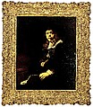 Ogee frame, Oak lower moldings; lime upper moldings. Carved, gilt; brown-orange bole., French