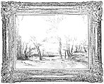 Ogee frame, Oak lower moldings; lime upper moldings. Carved, gilt; red-brown bole., French