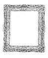 Swept frame, Oak lower moldings and feather keys; lime upper moldings., French