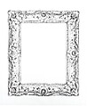 Swept frame, Oak lower moldings and feather keys; lime upper moldings., French