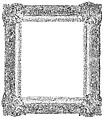 Louis XIV-style frame, Pine. Carved, gilt; thin orange bole., British