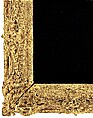 Swept frame, Oak lower moldings and feather keys; lime upper moldings., French