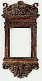 Tabernacle frame, possibly del Tasso workshop, Walnut. Carved, luminolegno., Italian