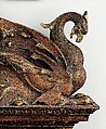 Tabernacle frame, possibly del Tasso workshop, Walnut. Carved, luminolegno., Italian