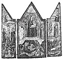 Triptych, Tuscany, Poplar ?, Italian, Tuscan