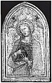 Engaged molding on a polyptych panel, Poplar. Gilt; deep brown-orange bole. , Italian, Siena