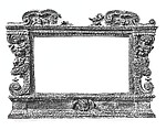 Tabernacle frame, Walnut, Italian, Tuscan