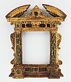 Tabernacle frame, Carved, gilt and painted poplar, Italian, Marches