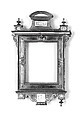 Reliquary with tabernacle frame, Poplar half-lapped back frame with applied ebony veneer and moldings., Austrian, Salzburg (?)