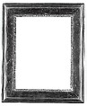 Cassetta frame, Pine with ebony veneer; half-lapped back frame. Black color. Sight edge: oil-gilt lead knulling. Frieze: sawn ebony veneer. Top edge: ebony molding with pine support., Netherlandish