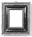 Ripple frame, Pine back frame with applied ebonized pearwood upper moldings., German, Nuremberg