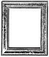 Ogee ripple frame, Pine half-lapped back frame with oak upper moldings. Sight edge: ebony ripple. Ogee: plastic tortoiseshell. Back edge: ebony wobble., Austrian, Vienna