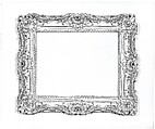 Swept frame, Oak lower moldings and feather keys; lime upper moldings., German (?)