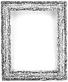 Cassetta frame, Pine back frame with lime upper moldings., German