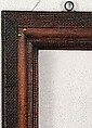 Ripple frame, Pine back frame with ebonized pearwood upper moldings., Central European
