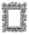 Pierced acanthus-leaf frame, Pine, Italian, Bologna