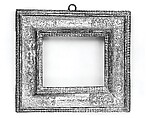 Gilt ripple frame, Poplar. Gilt; orange-red bole. Iron hanger., Sicilian(?)