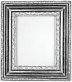 Salvator Rosa frame, Poplar back frame with ebonized pearwood upper moldings, Italian, Naples