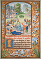 Christ's Entry into Jerusalem, Southern Netherlands (?), Bruges (?), Tempera and gold  leaf on parchment, probably Southern Netherlandish, Bruges