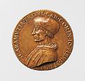 Portrait medal of Scaramuccia Trivulzio (obverse); Prudence (reverse), Bronze (copper alloy with a honeycolored
patina.), Italian, Milan