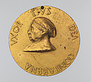 Portrait medal of Niccolò Michiel (obverse); Alidea Contarini (reverse), Fra Antonio da Brescia (active ca. 1485–1525), Gilt bronze, Italian, Venice