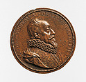 Portrait medal of Jacques Boyceau (obverse); Allegory of the Cycle of Life (reverse), Abraham Dupré (1604–1647)  , Paris, Bronze (copper alloy with reddish brown cuprite patina), French