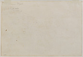 Landscape with a Horse Held by a Page, Giovanni Domenico Tiepolo (Italian, Venice 1727–1804 Venice), Pen and brown ink, brown wash, over black chalk; preliminary drawing on paper.