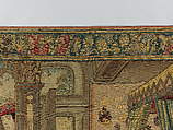 Emperor Vespasian Cured by Veronica's Veil, Wool, silk, and gilt-metal-strip-wrapped silk in slit, dovetailed, and double interlocking tapestry weave., Flemish, Brussels