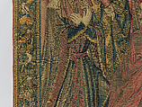Emperor Vespasian Cured by Veronica's Veil, Wool, silk, and gilt-metal-strip-wrapped silk in slit, dovetailed, and double interlocking tapestry weave., Flemish, Brussels